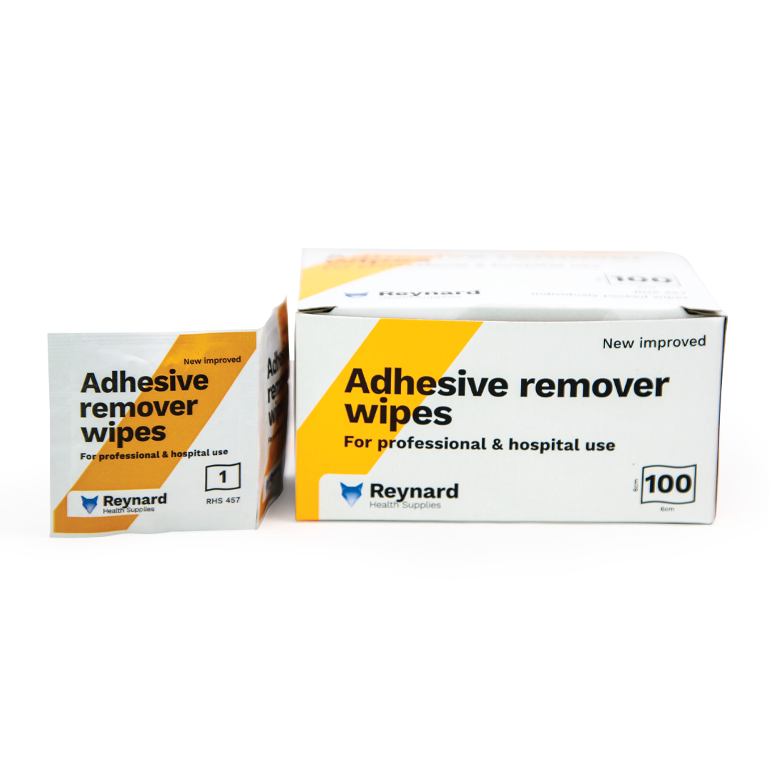 Adhesive Remove Wipes - Box of 100