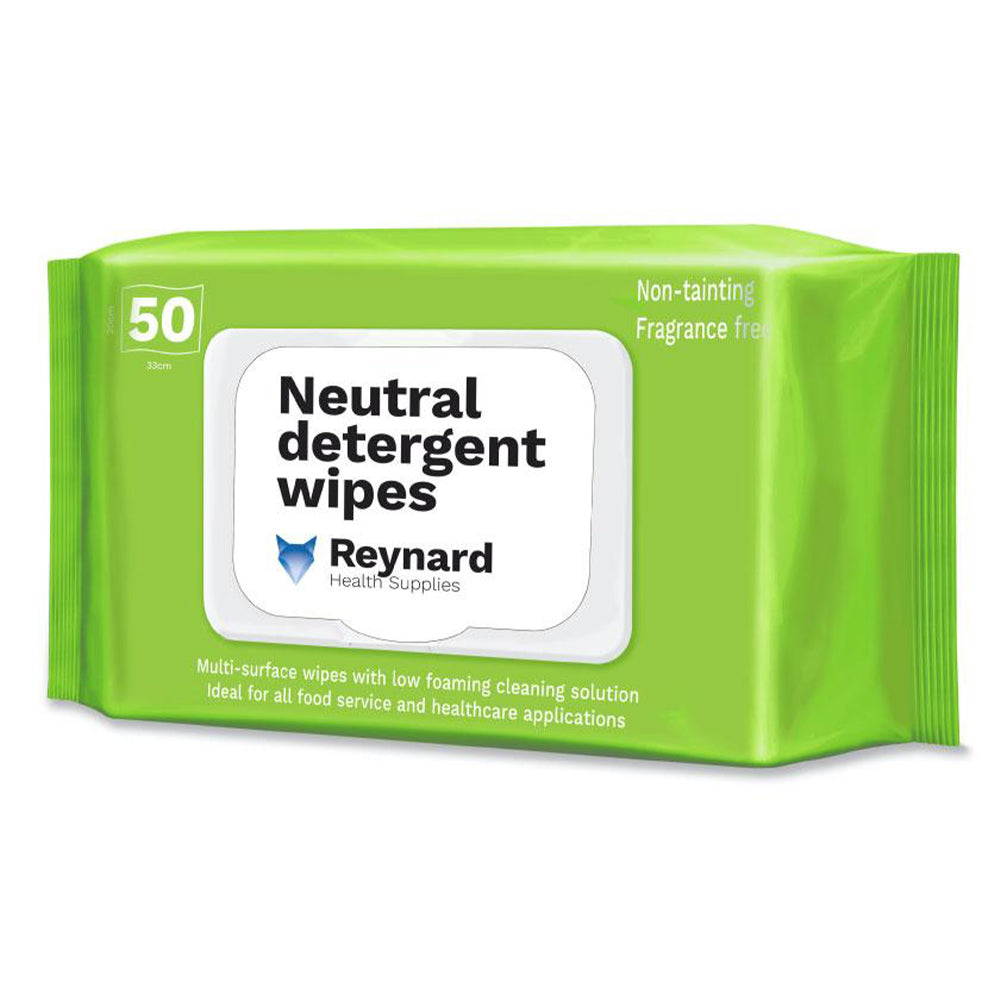 Reynard Neutral Detergent Wipes Soft 20x33cm