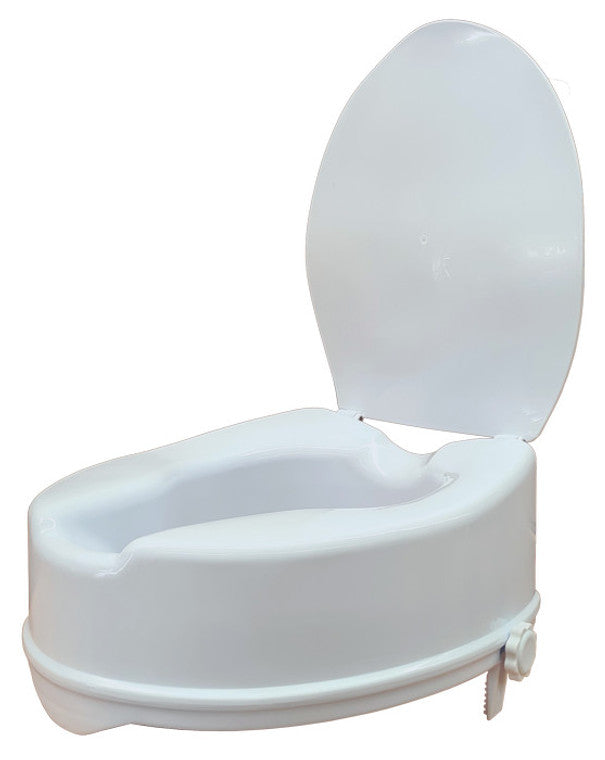 RRT206 (RRT103) 6" RAISED TOILET SEAT w/ LID (15cm)