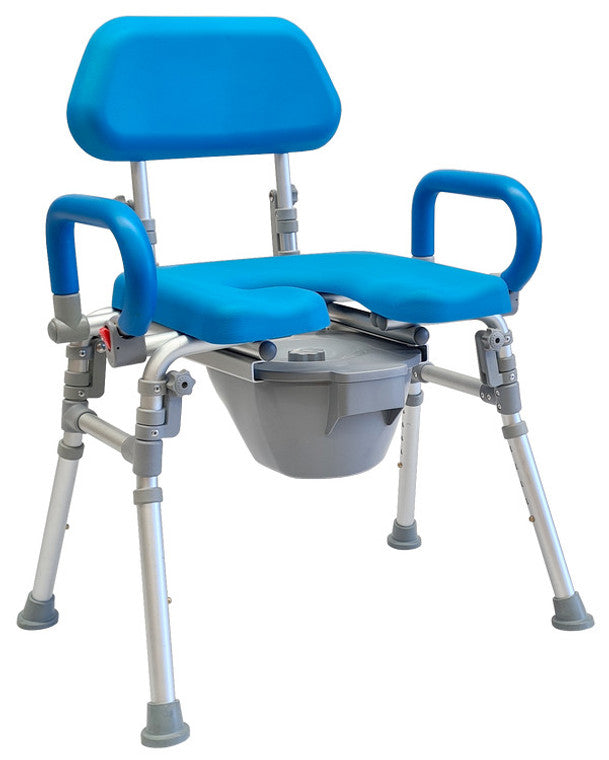 RTZ-B200 DELUXE FOLDABLE COMMODE SHOWER CHAIR