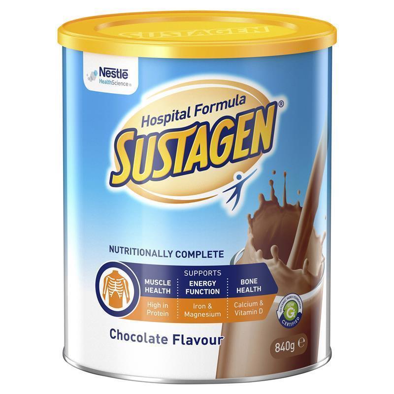 Sustagen Hospital Chocolate 840g ea