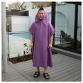 Staydry Adult Hooded Microfibre Towel Purple