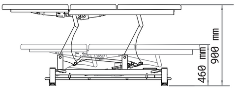 AllCare 3 Section Motor Treatment Table