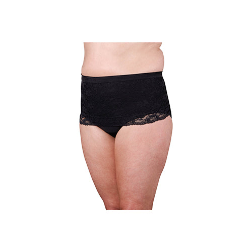 Suportx Female Hernia Support Girdles with Lace X-Large High Waisted 118-126cm Black