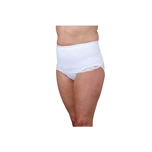 Suportx Female Hernia Support Girdles with Lace Small High Waisted 91-99cm White