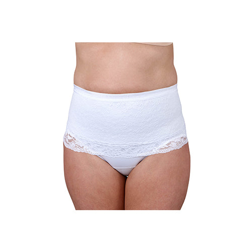Suportx Female Hernia Support Girdles with Lace Small Low Waisted 91-99cm White