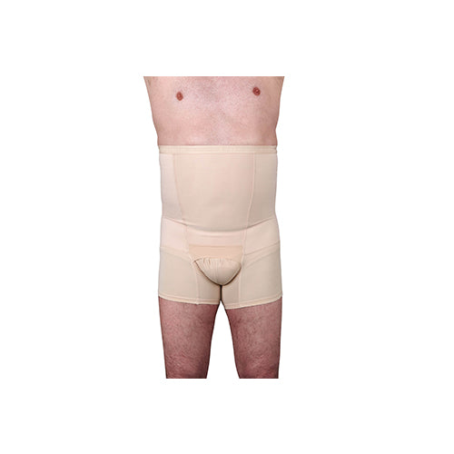 Suportx Male Hernia Support Girdles Short Legs X-Large High Waisted 118-131cm Neutral