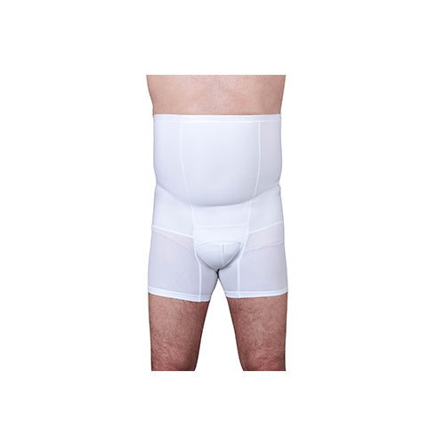 Suportx Male Hernia Support Girdles Short Legs Small High Waisted 76-89cm White