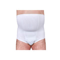 Suportx Male Hernia Support Girdles Briefs 2X-Large High Waisted 132-145cm White