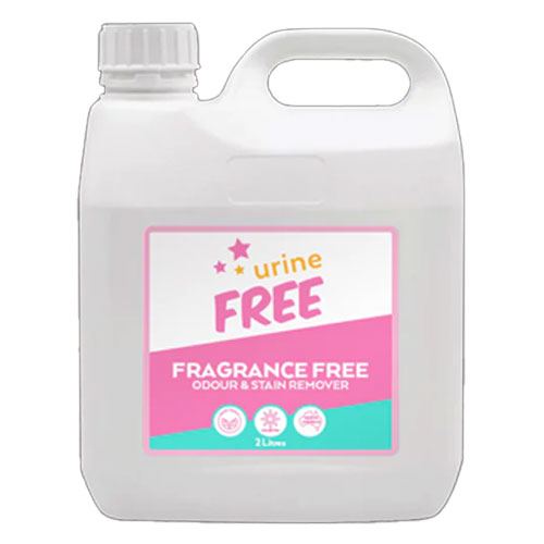 Fragrance Free Urine Odour And Stain Remover Medium Refill Bottle 2 Litres