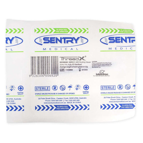 ThreadX XRD Packing Gauze 5cm x 1m