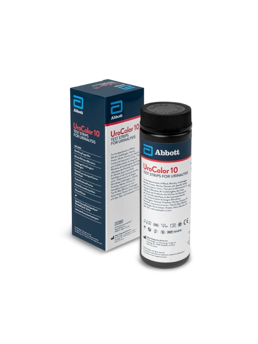 urocolour 10 test strips / box of 100