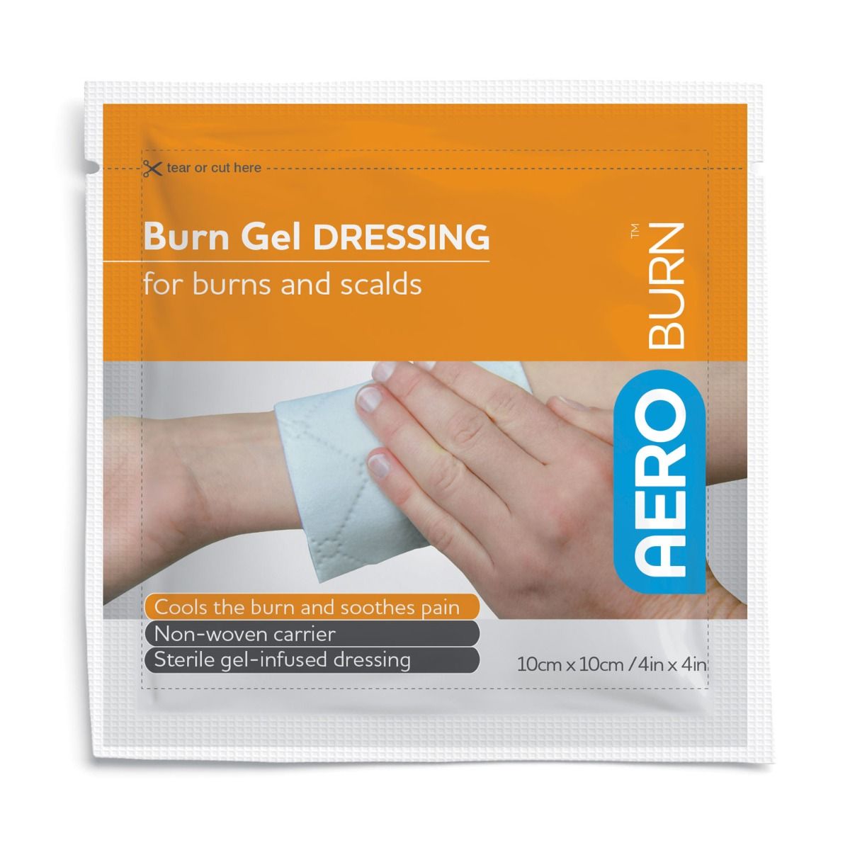 aeroburn burn gel dressing / 10 x 10cm / each