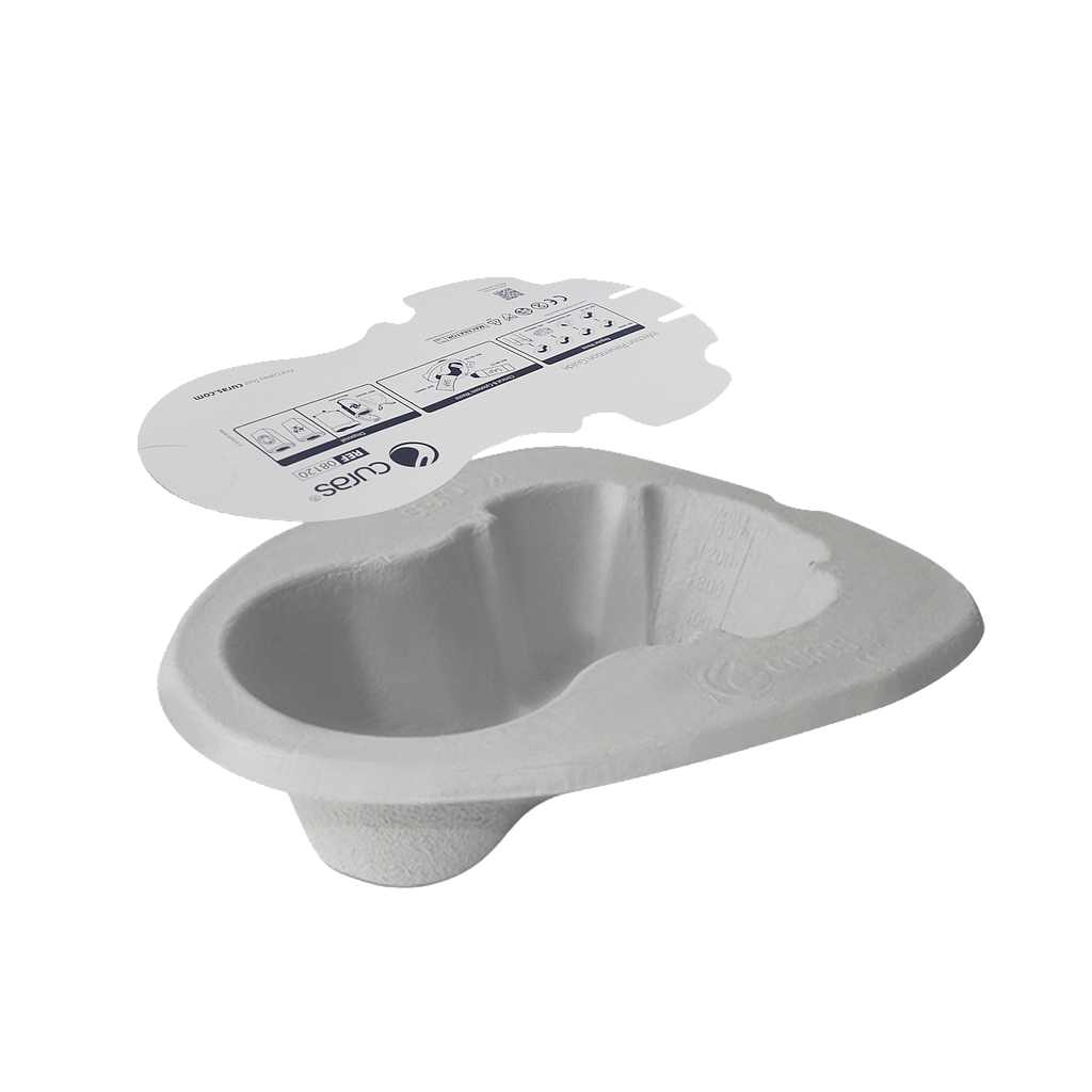 curas hygiene pulp bedpan 2l / box of 150