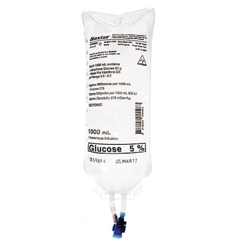Baxter Glucose 5% IV Solution 1000ml