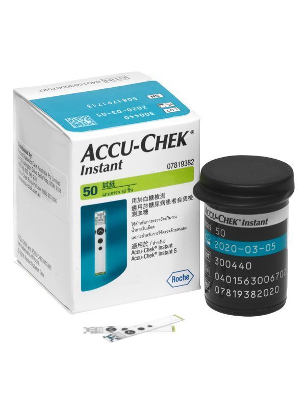 accu-chek instant s test strips / box/50