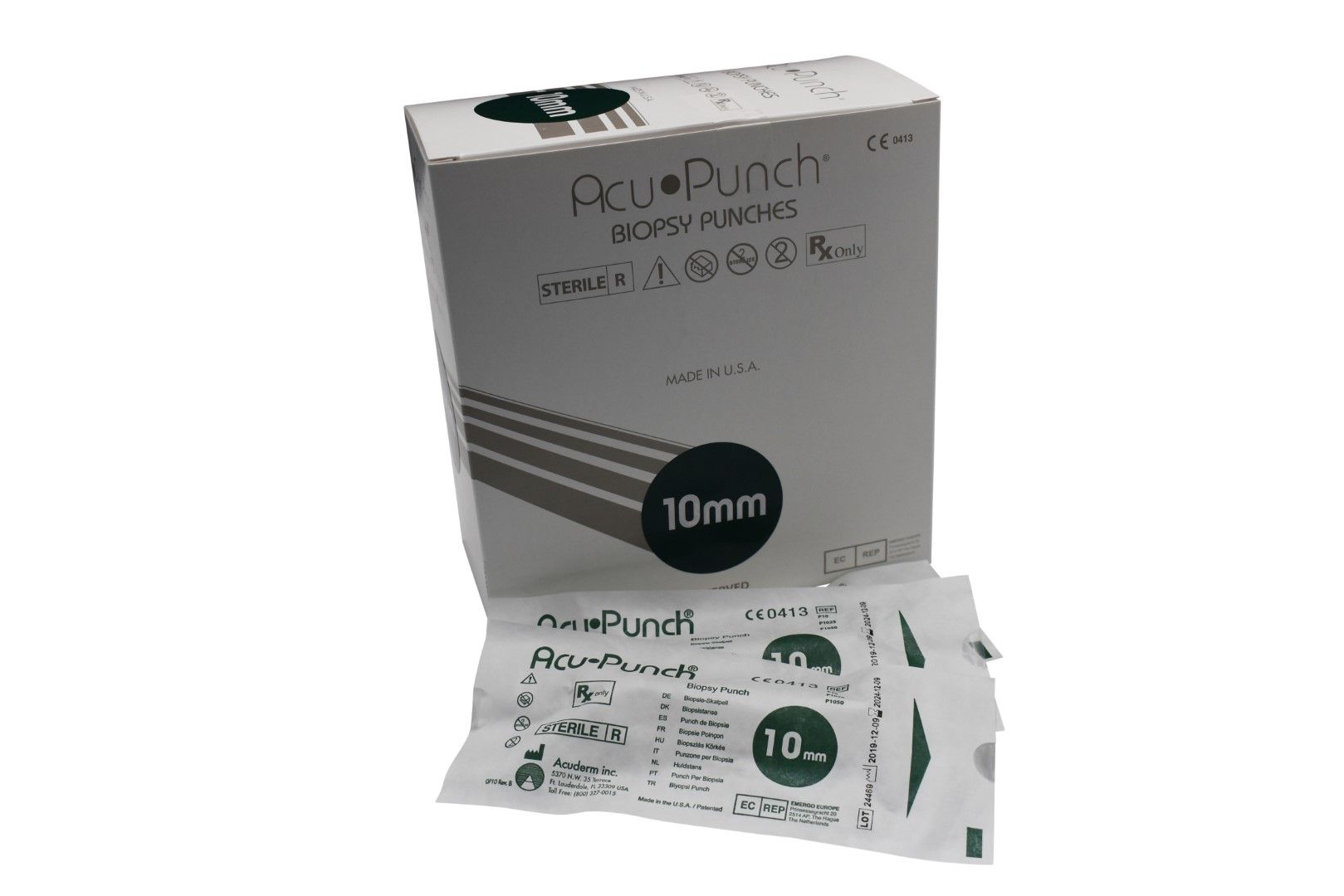 biopsy punch acu-punch / 10mm / box of 10