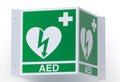 aed defib wall sign 3d / each