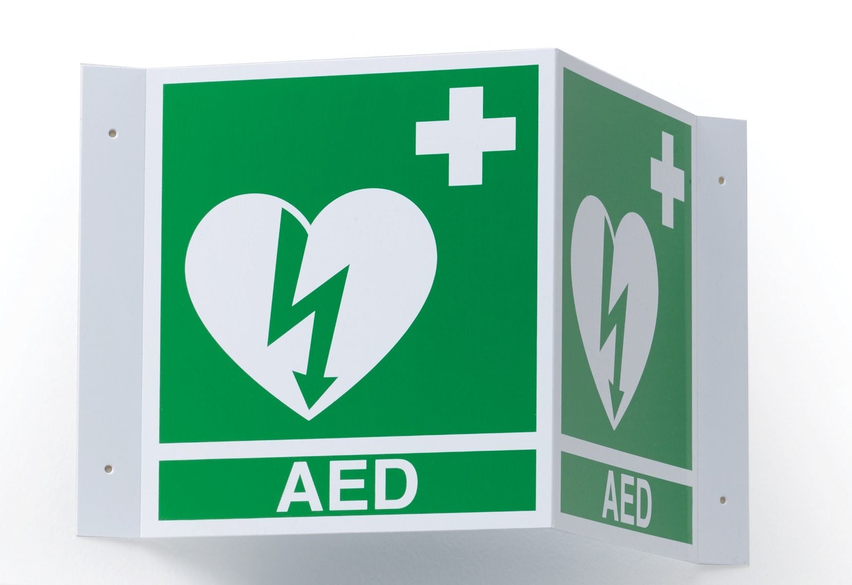 aed defib wall sign 3d / each