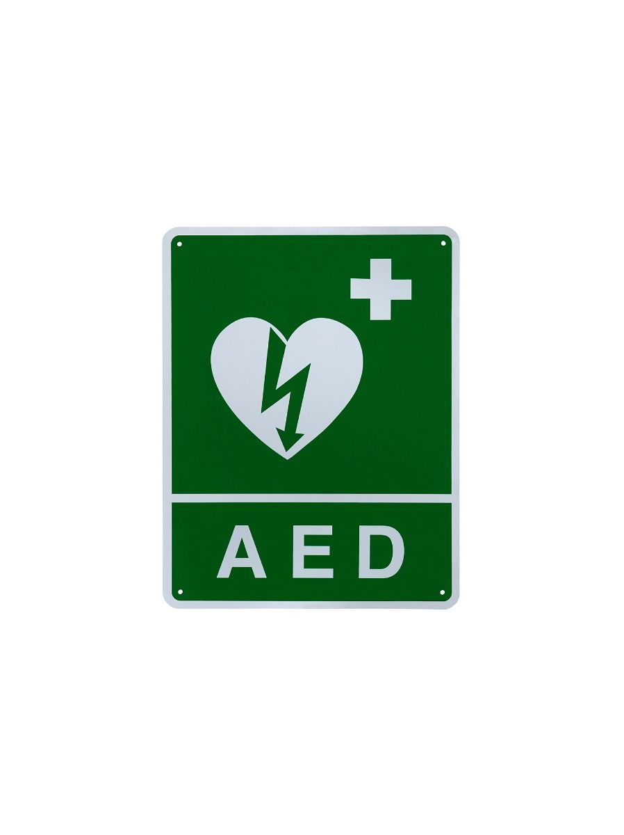 aed defib wall sign flat / each