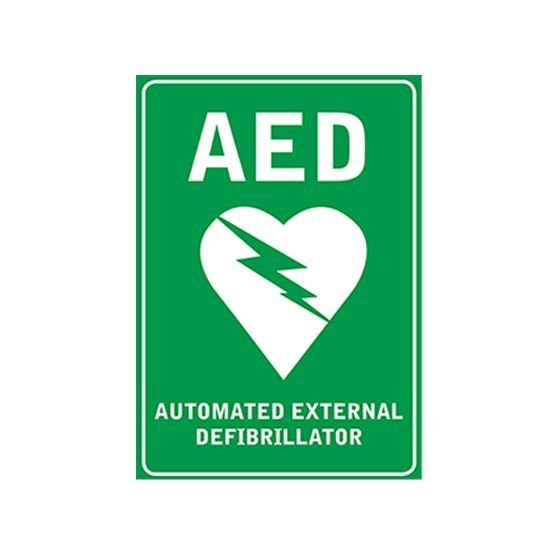 aed defib wall sign / 225mm x 300mm / each