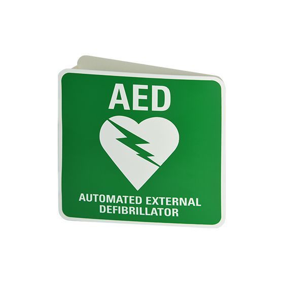 aed defib wall sign / 225mm x 225mm / each