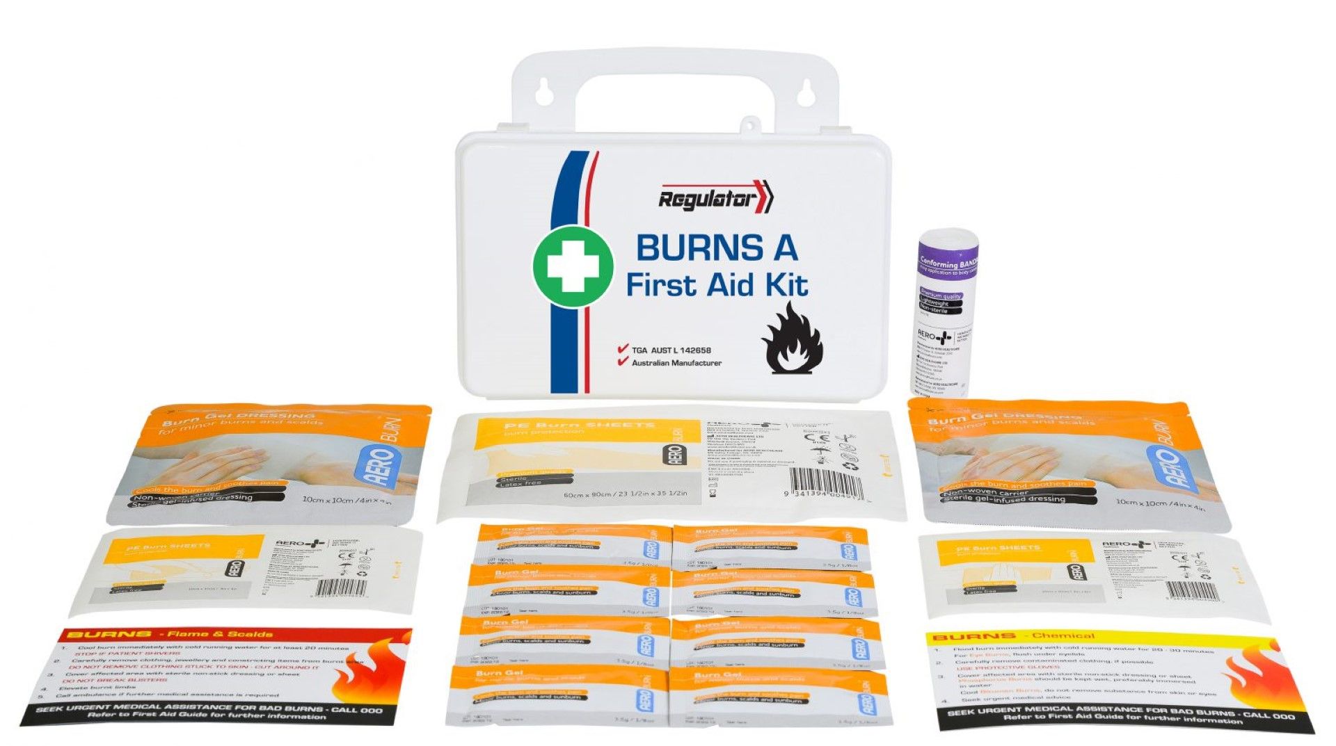 first aid kit burns injuries / kit