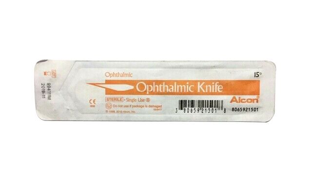 alcon ophthalmic knife 15 degree / box 6