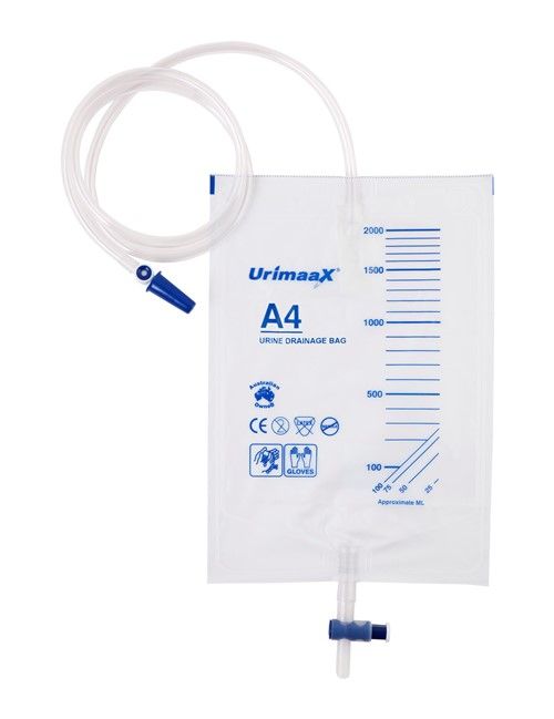 drainage bag urimaax / a4 2 l / t-tap / closed system