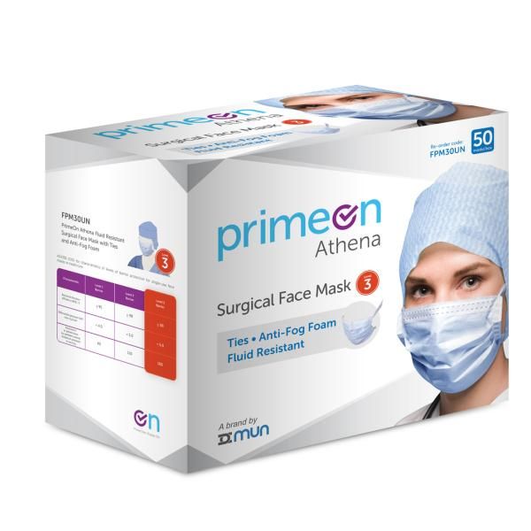 athena face mask level-3 / with ties / box of 50