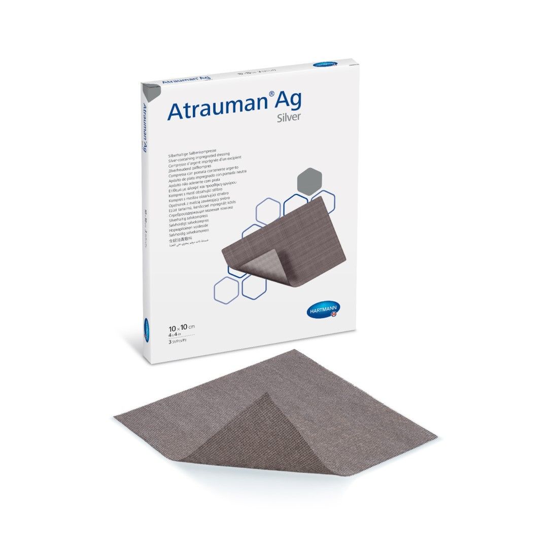 atrauman ag silver wound care layer 10x10cm / box 10