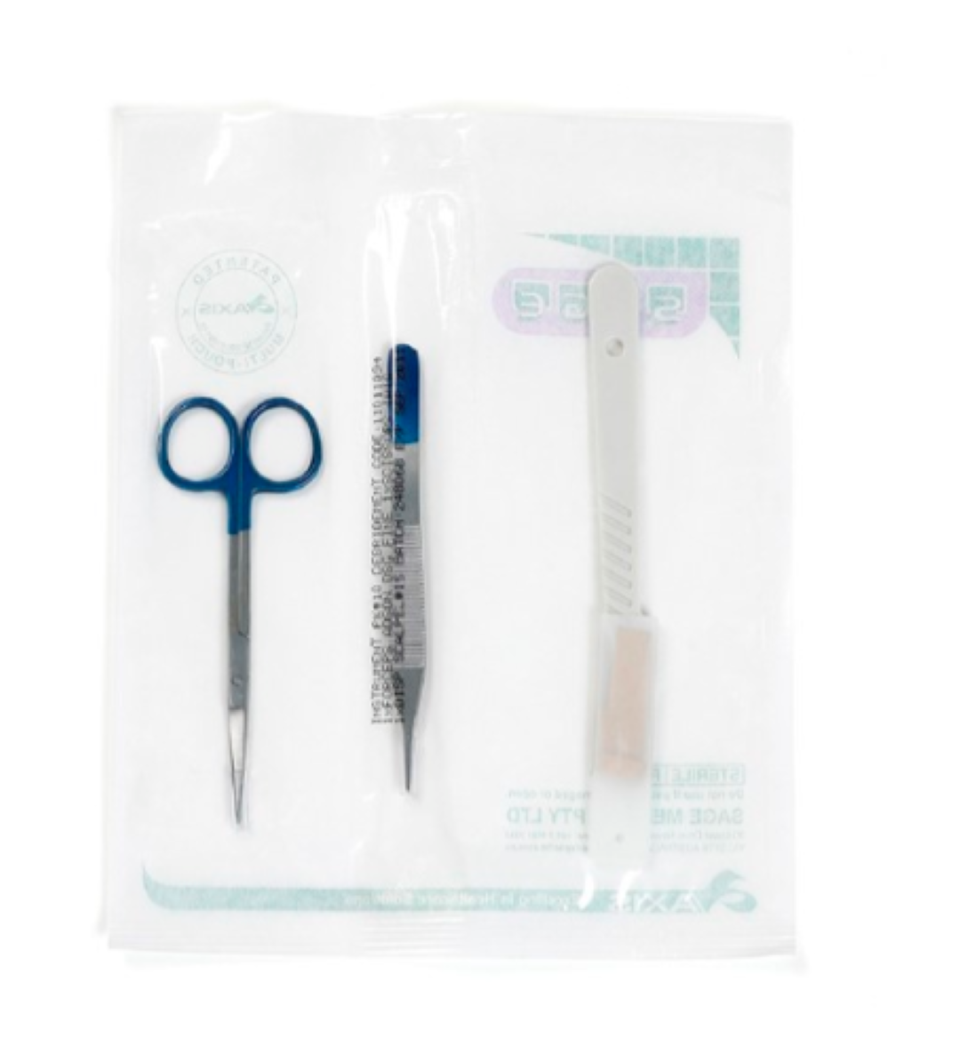 sage sterile instrument pack #10 / debridement pack