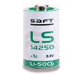 battery lithium 3.6v 1/2 'aa'