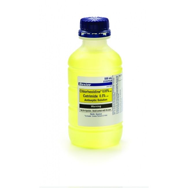 baxter chlorhexidine & cetrimide antiseptic solutions