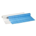 bedsheet poly-backing perforated roll 72cm x 80m / light blue / individual roll