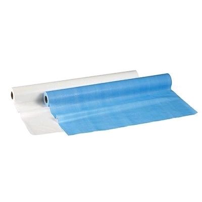 bedsheet roll / 72cm x 80m / white / poly-backing perforated