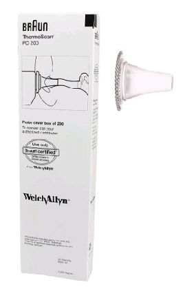 hill rom / welch allyn / braun thermoscan probe covers / box of 200