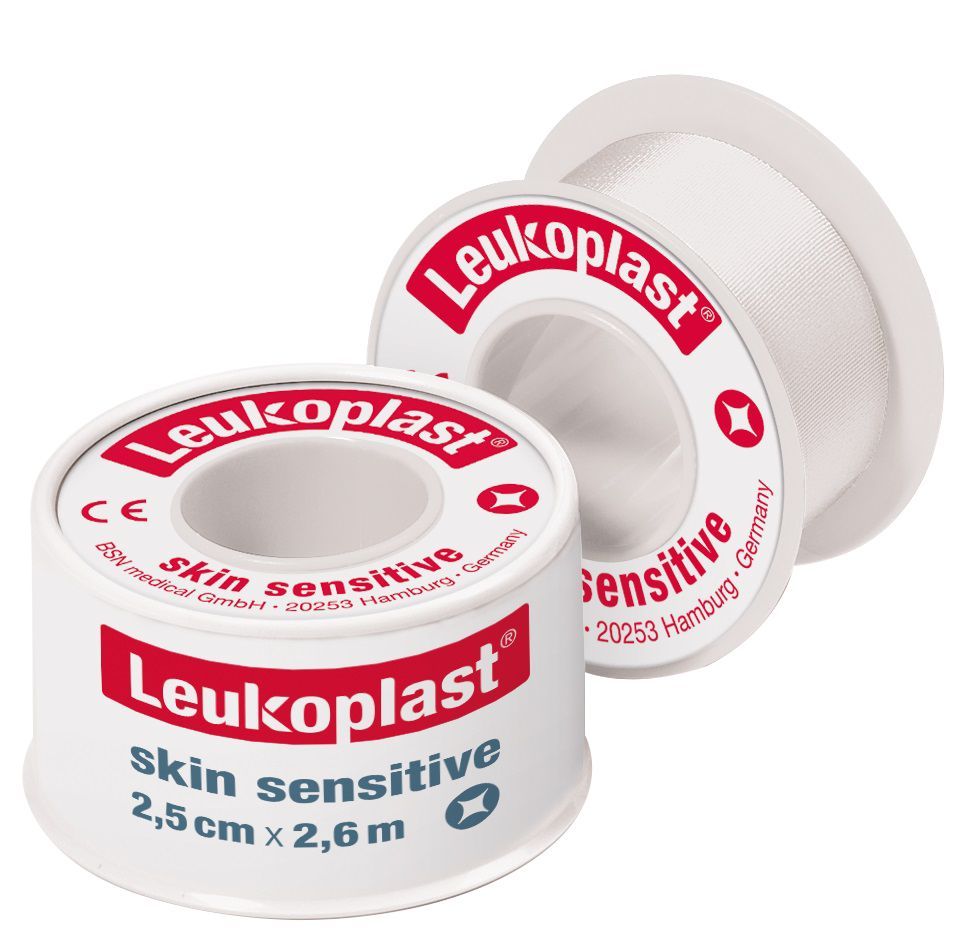 leukoplast skin sensitive / transparent tape / soft silicone adhesive / 2.6m