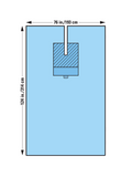 Halyard® EENT Surgical Split Drape - 193x315cm - Ctn/14