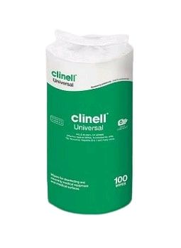 clinell universal sanitising wipes / refill / box of 100
