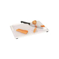 Combination Cutting Board, 18 x 12", with Chef's Knife attached and 3 spikes, right handed