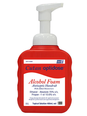 Cutan® Optidose Alcohol Foam Antiseptic Handrub 400mL