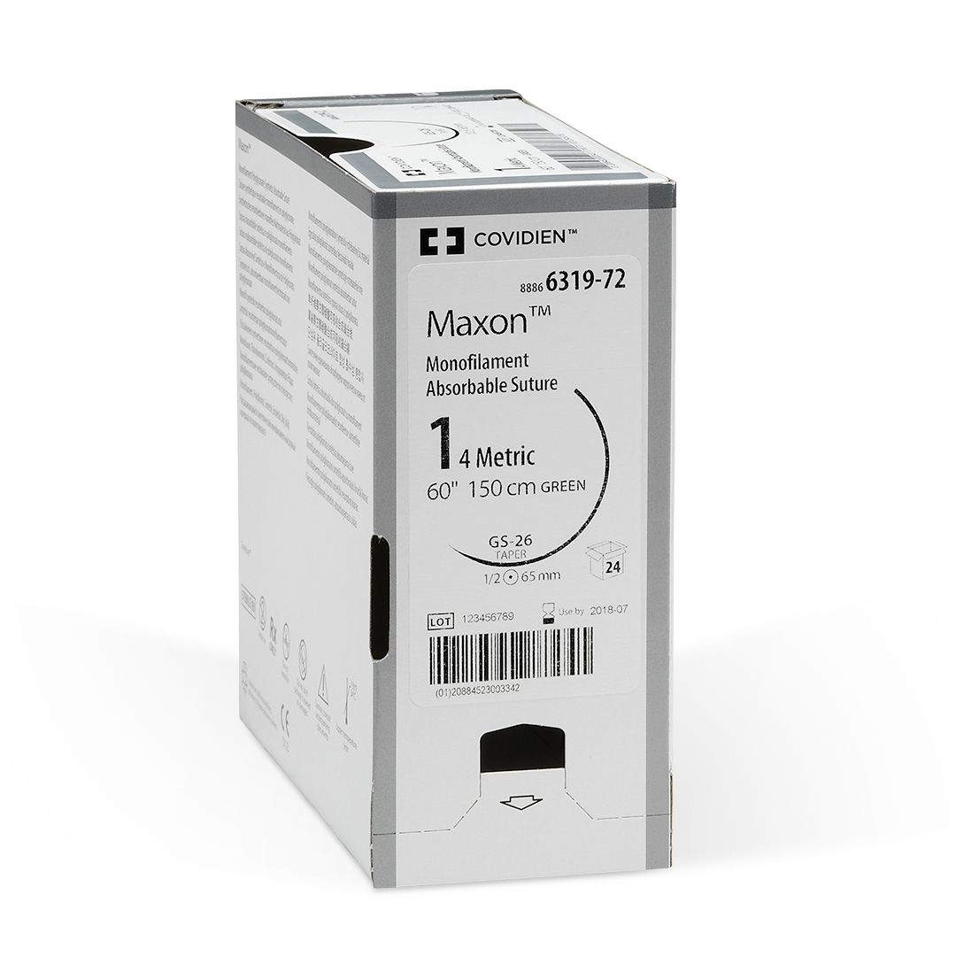 covidien maxon polygylconate monofilament synthetic absorbable sutures