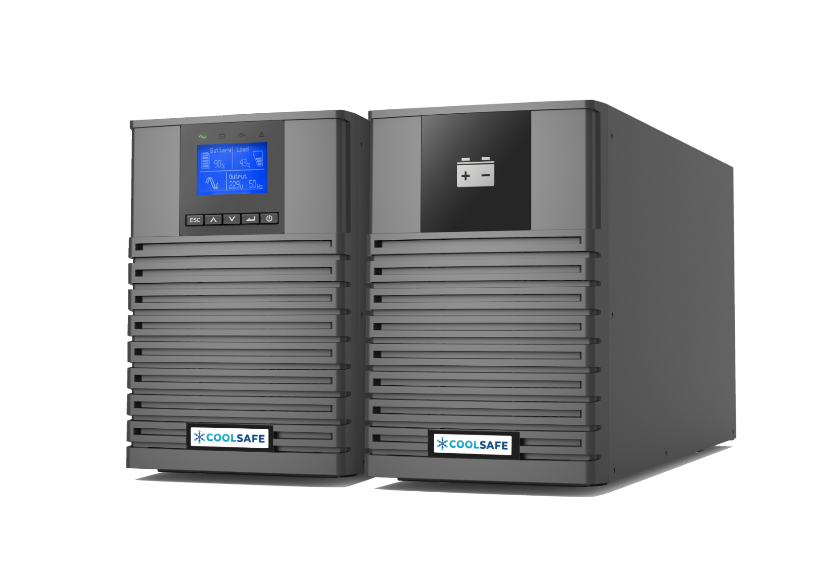 coolsafe premium ups + battery back up back