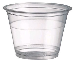 cup pill plastic  3/4oz/22.2ml