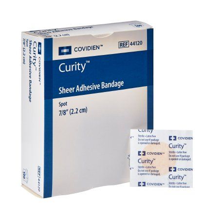 covidien curity adhesive spots latex free / 22mm dia / box of 100