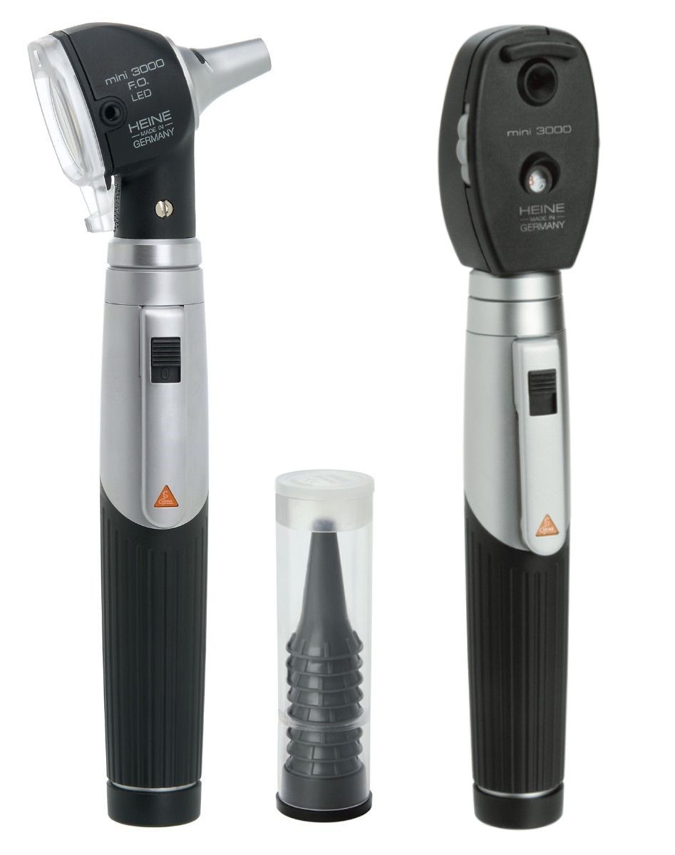 heine mini 3000 led f.o otoscope mini 3000 led ophthalmoscope diagnostic sets