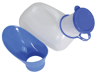 Unisex Male/Female Urinal with Lid