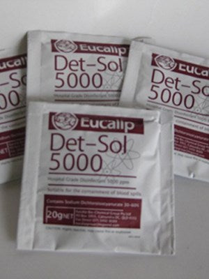 Det-Sol 5000 Hospital Grade Bleach Disinfectant - Box/250