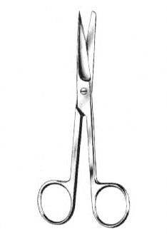 SCISSORS SH/BL STRAIGHT 14cm